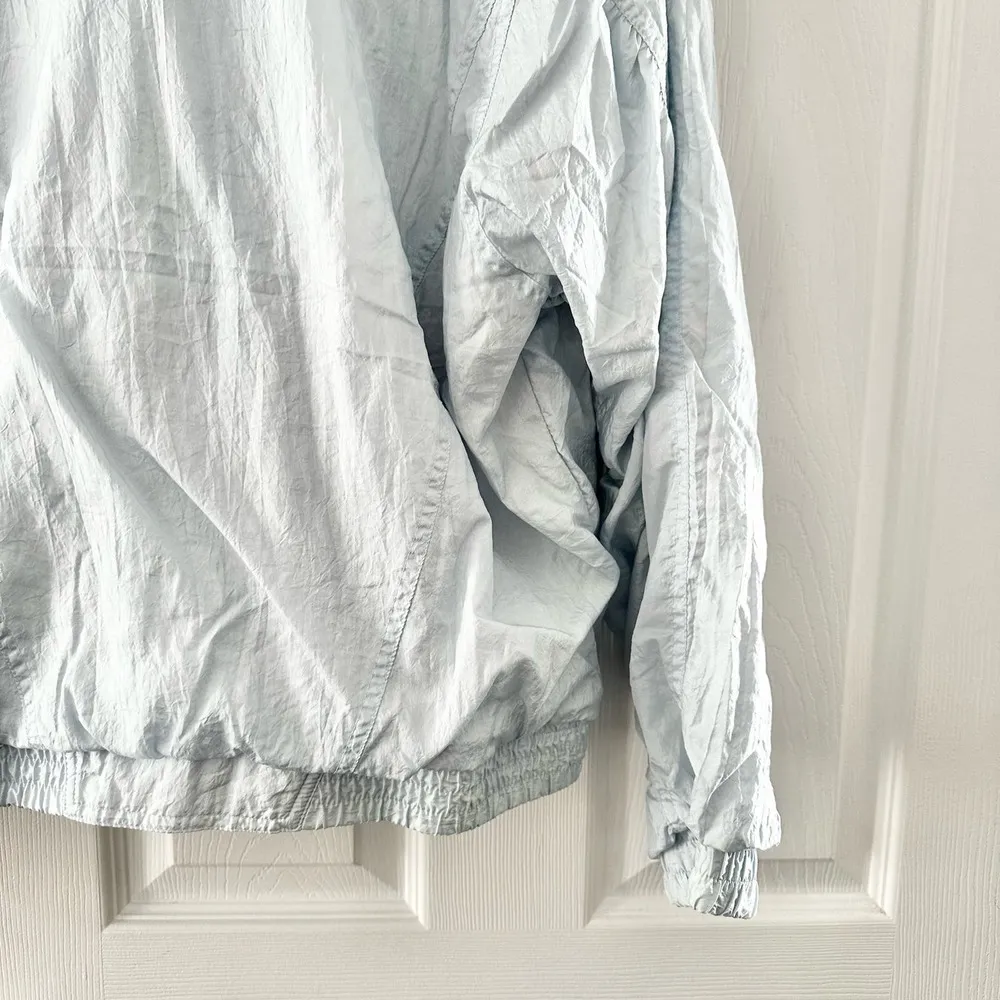 Ellesse Vintage Light Shimmery Blue Diamond Stitched Windbreaker Jacket Meidum Size M - Image 10