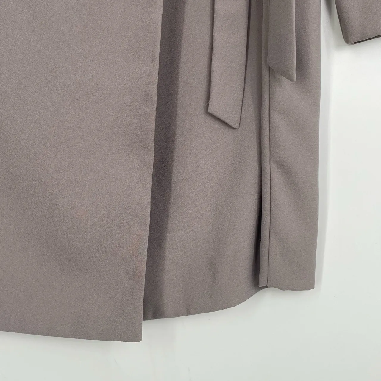 Topshop Women's Light Gray Second Hand Everyday Wrap Around Dress Size US4‎ - Image 6