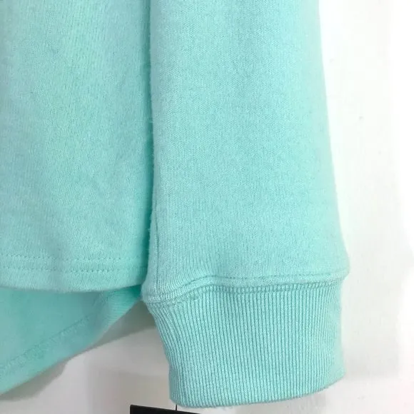 New Good Girl Gone Rad Graphic Print Knit Pullover Teal Splash - Image 9