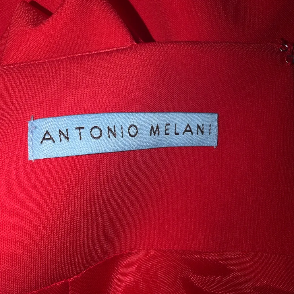 ANTONIO MELANI Vibrant Red Maxi Skirt - Image 2