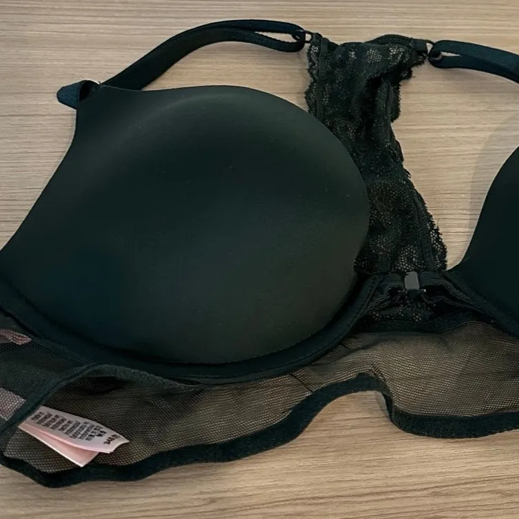 Victoria's Secret Dark Green Lace Bra - Image 4