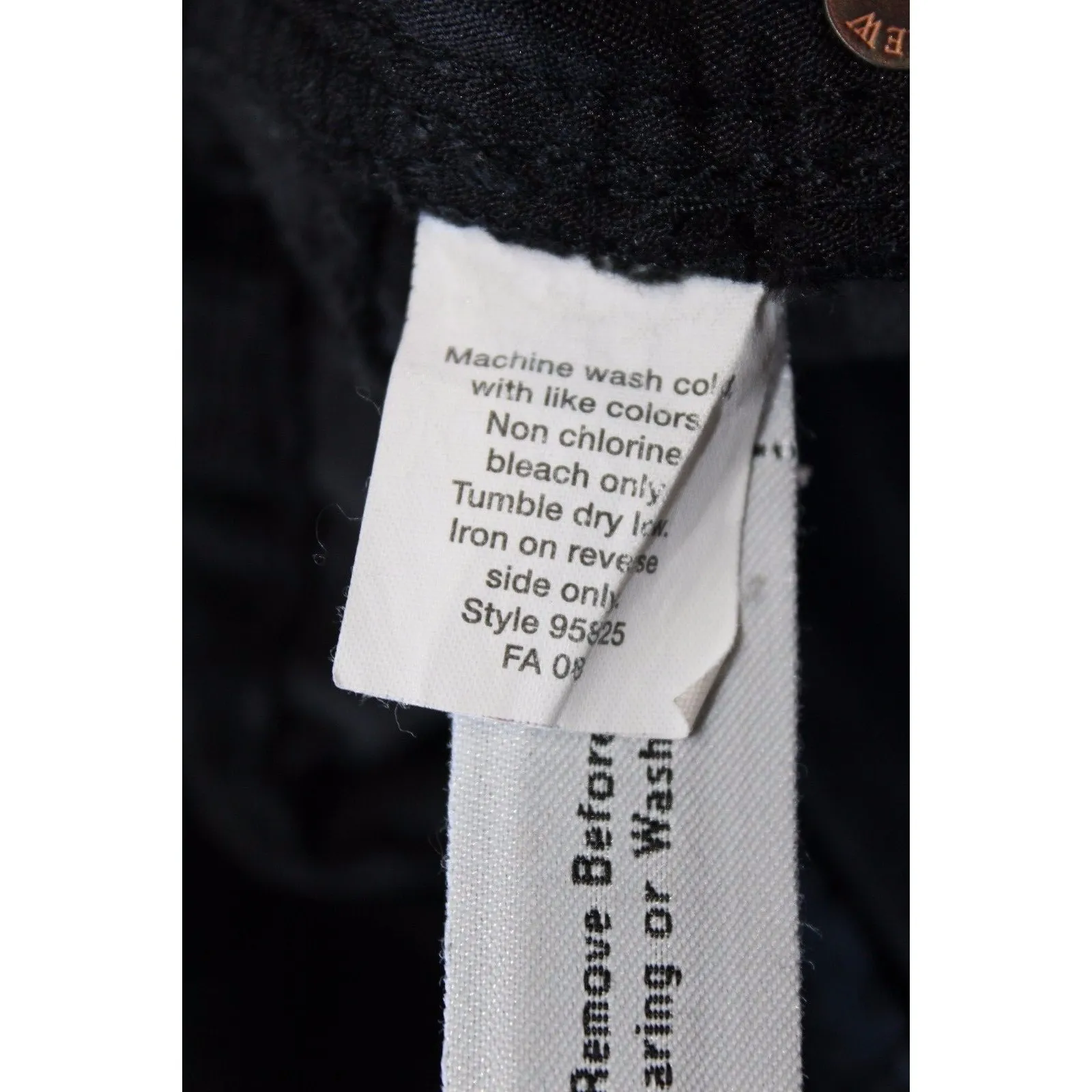 J Crew Corduroy Pants Favorite Fit Women 0 Straight Leg Y2K 31" Inseam Black 0 - Image 8