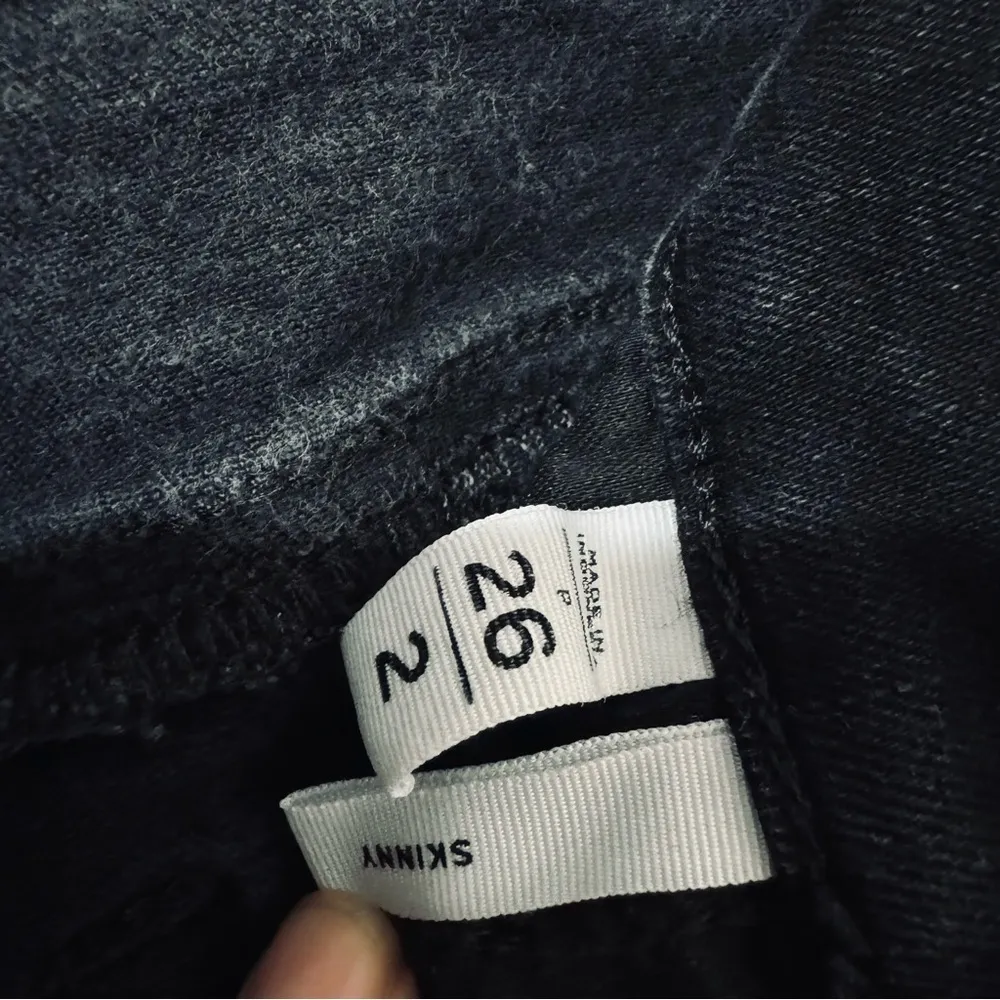 LOFT Women Black Skinny Casual Jeans Size 26 Five Pockets - Image 4