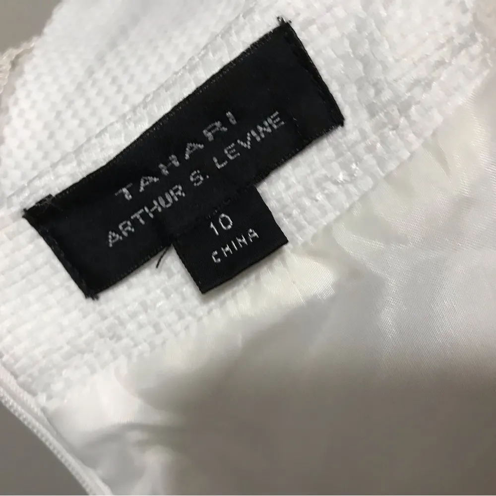 Tahari Arthur S Levine Womans Clarissa white Sheath Dress - Image 8