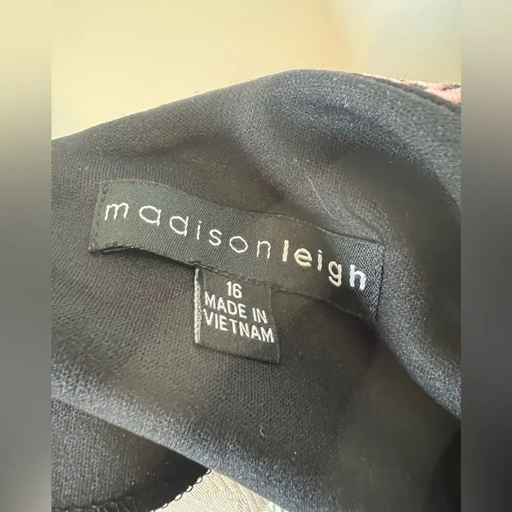 Madison Leigh  Striped Knee Length Shift Dress NWT Size 16 - Image 7