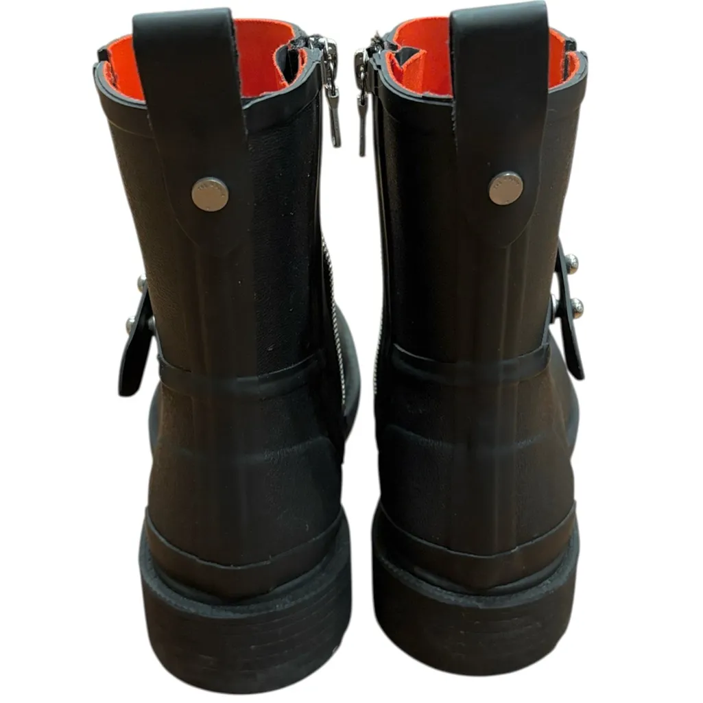 Rag and Bone EUC  Moto Rain Boots Black Size 7 - Image 10
