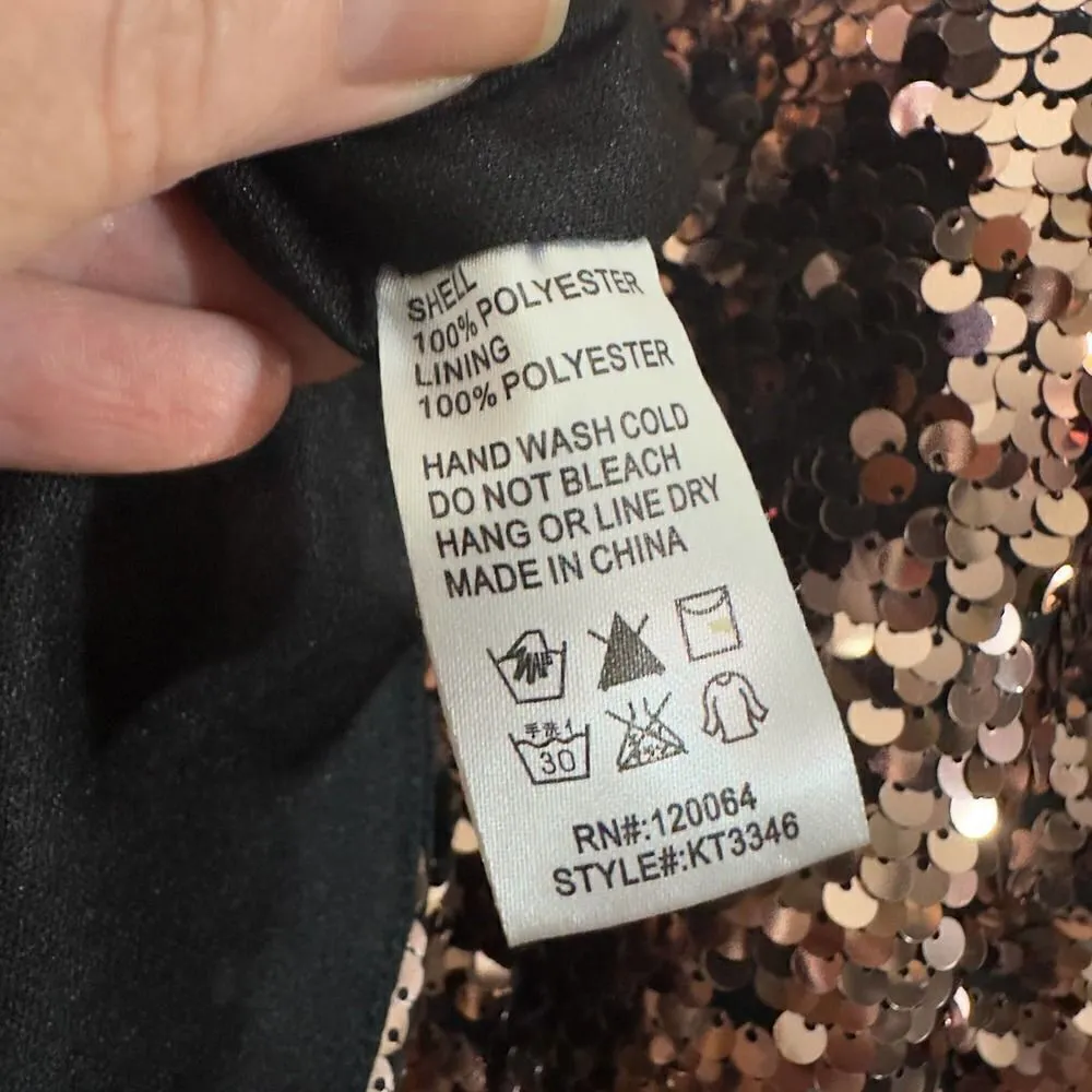 Mono B Sequined Top Size Medium Brown - Image 8