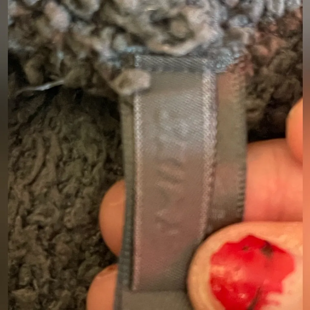 Skims Women’s Teddy High Pile Fleece Joggers Drawstring Zip Pockets XXS Gray - Image 2