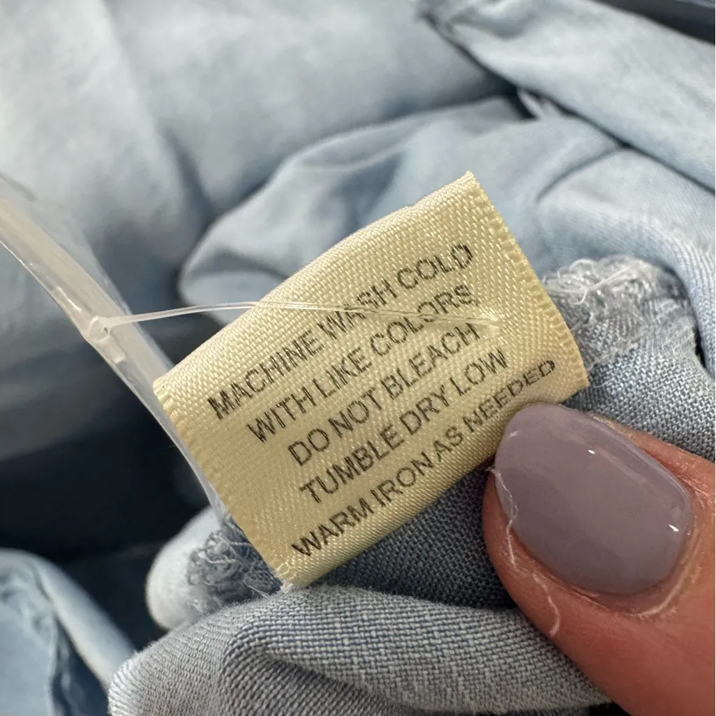 Love stitch denim dress Medium‎ Blue - Image 7