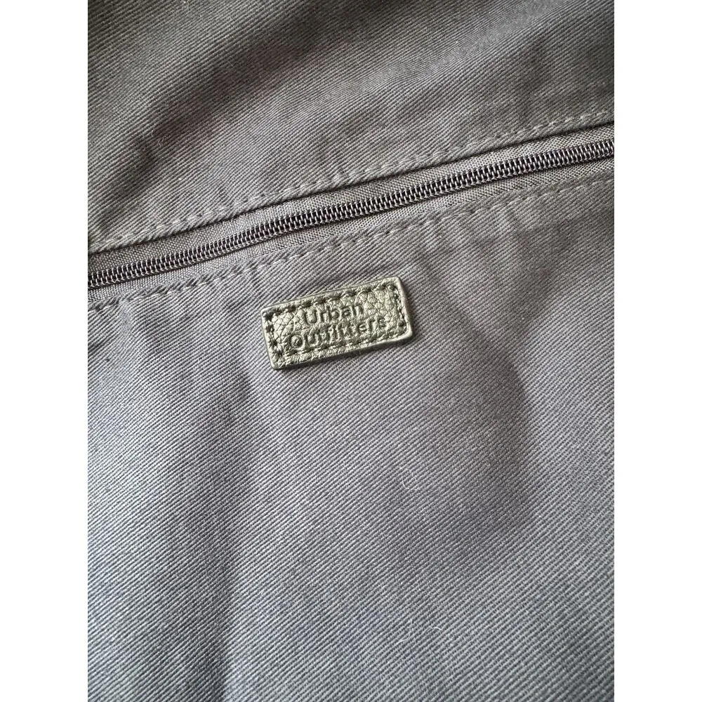 Urban Outfitters Denim Patchwork Drawstring Bucket Bag Backpack - Image 7