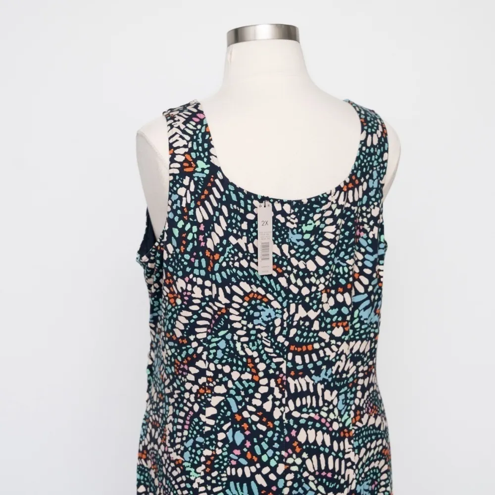 Nic+Zoe Plus Mosaic Dot Print Dress - Image 12