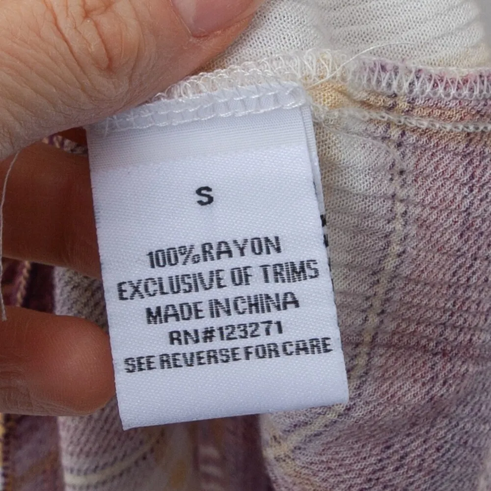 Vine and Valley 3/4‎ Sleeve Plaid Shirt Dress Tunic Size Small Red - Image 4