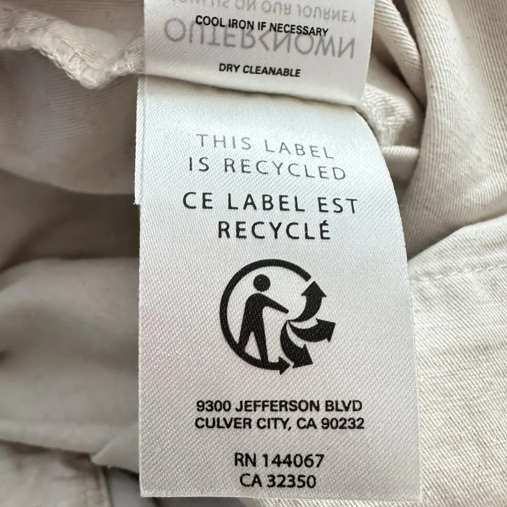 Outerknown S.E.A. Suit Women's Utility Jumpsuit Medium Natural Organic Cotton Tan - Image 13