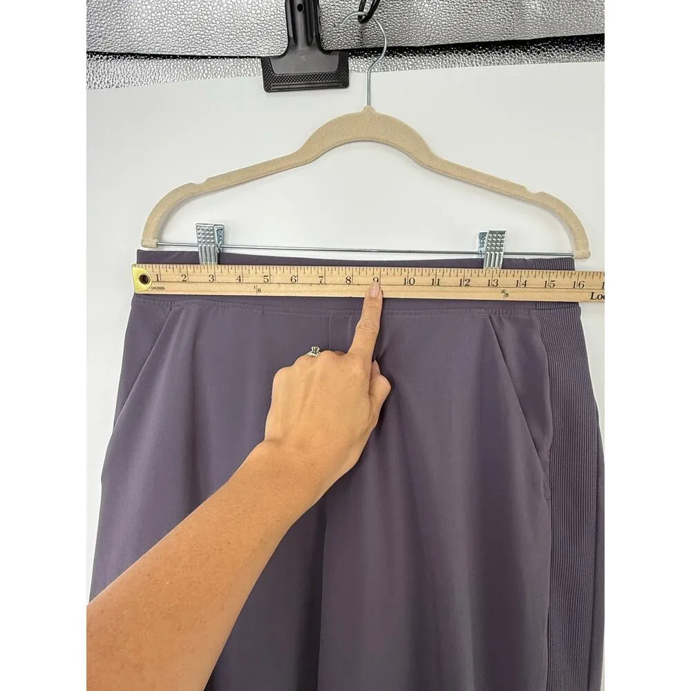 Athleta Brooklyn Ankle Pant Women 10 Purple Athleisure Sporty Travel Casual - Image 6