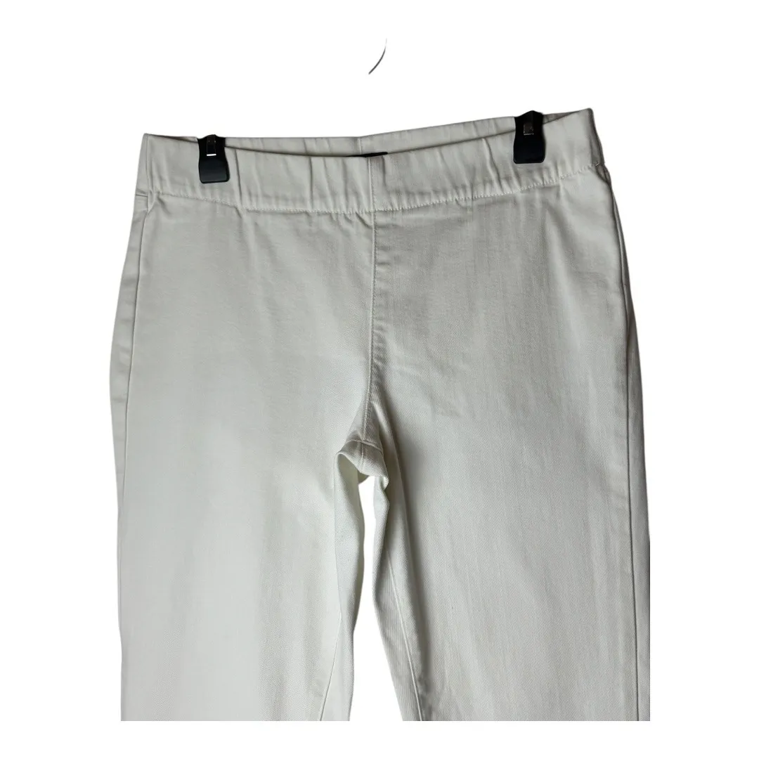 NYDJ Jeans Women 10 White MILLIE Pull On Ankle Skinny Pants Stretch Comfort‎ - Image 3