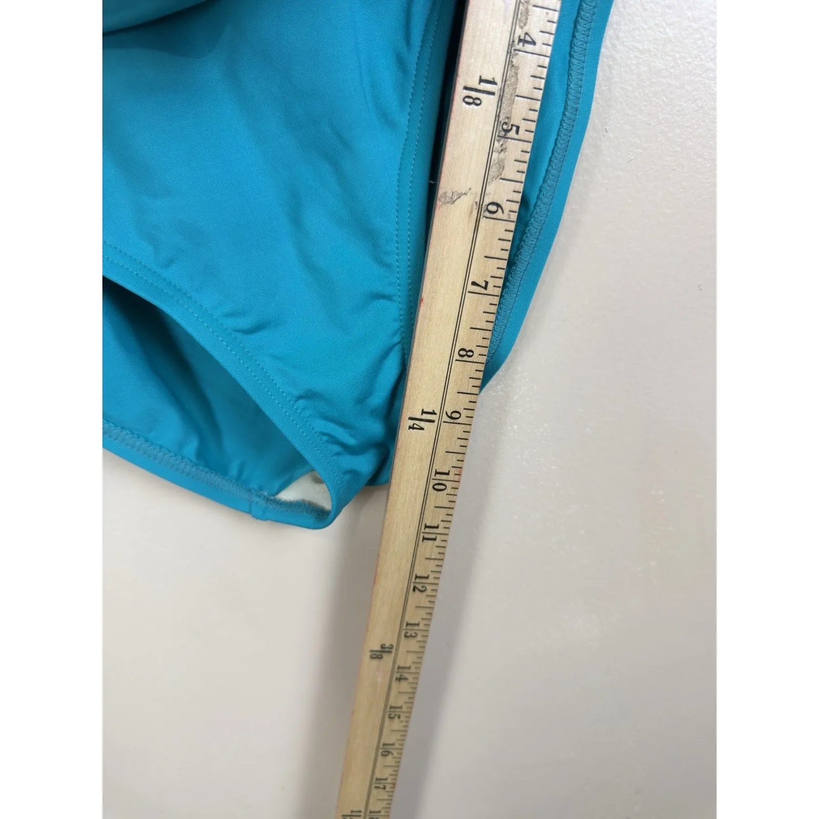 La Blanca Womens 6 Teal Island Goddess One Piece Swimsuit with Straps - Image 11