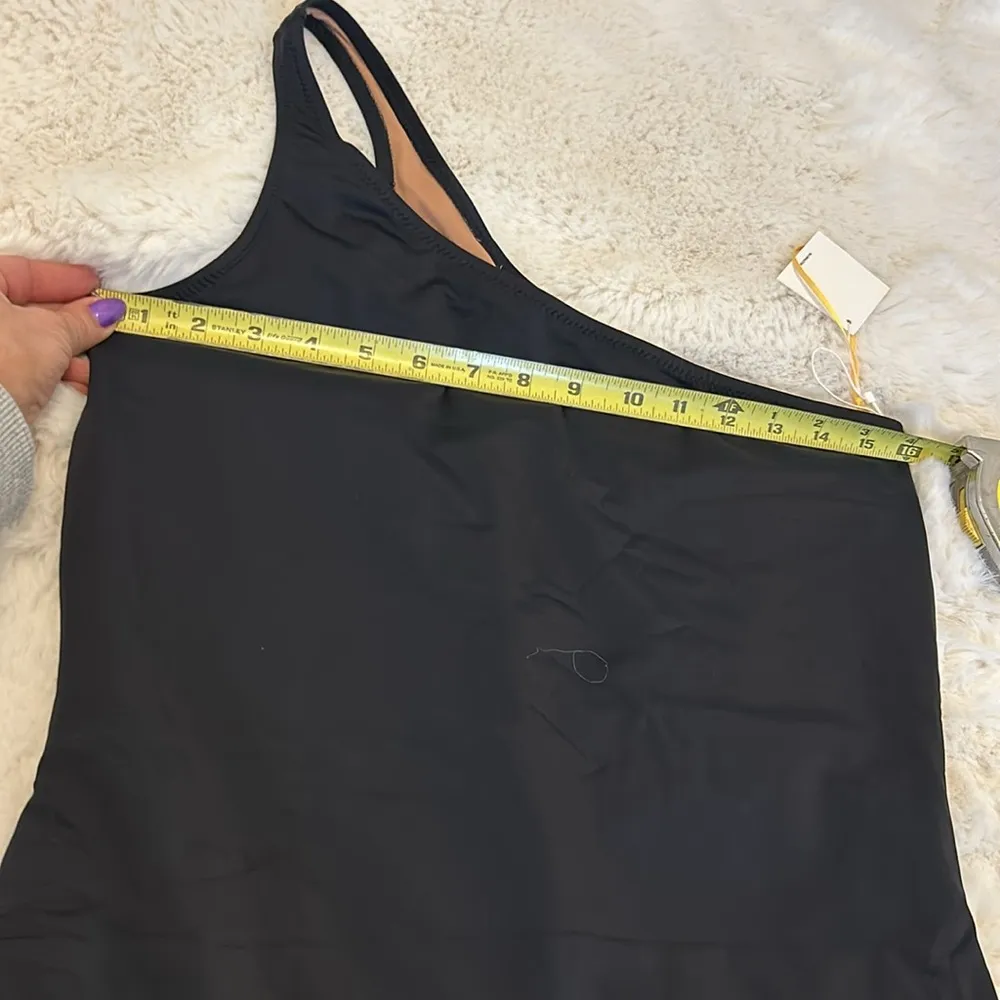 Nu Swim Paradise One Shoulder Swimsuit Black Size XXL - Image 11