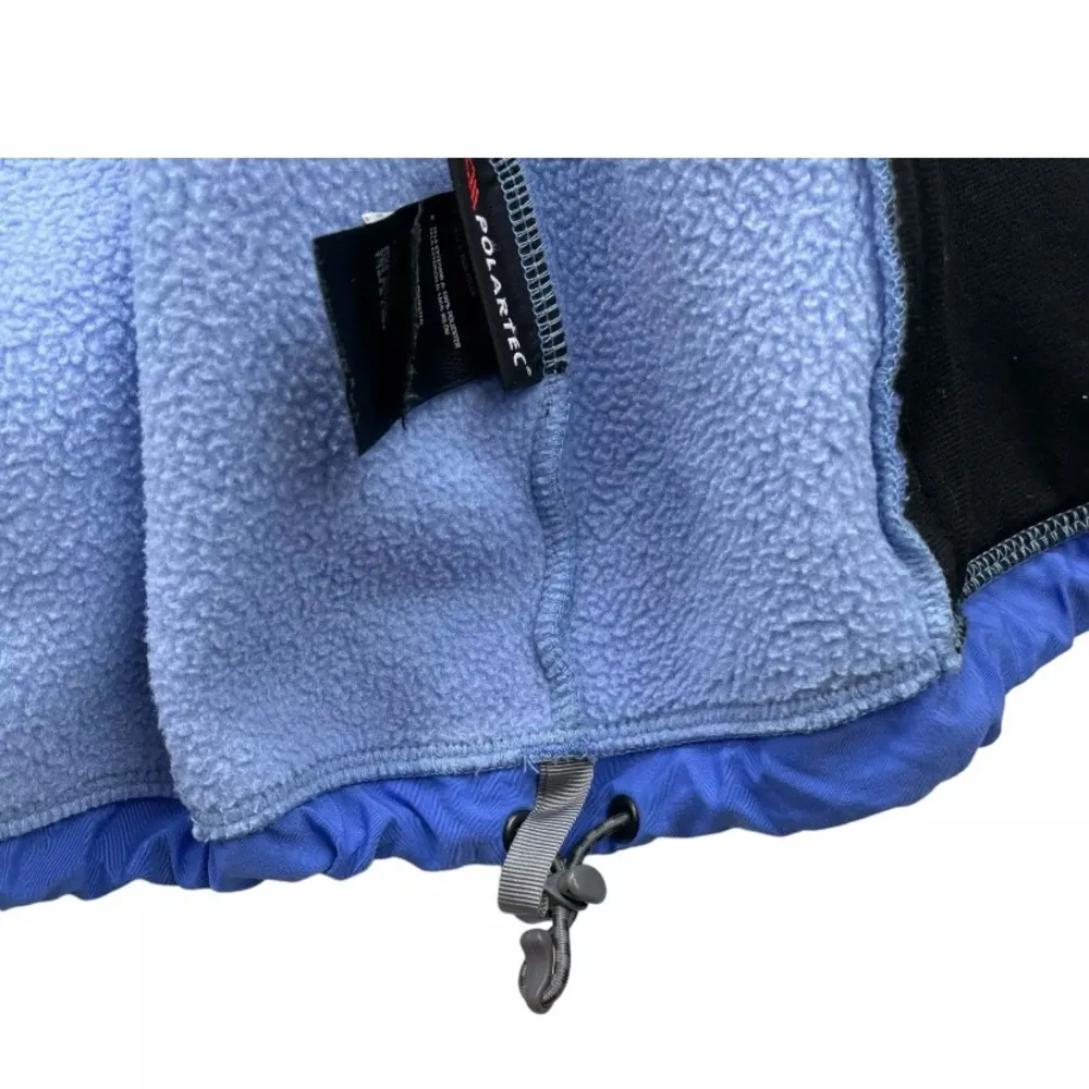 The North Face Blue fleece Jacket with Hood and Full-Length Zipper - Image 7