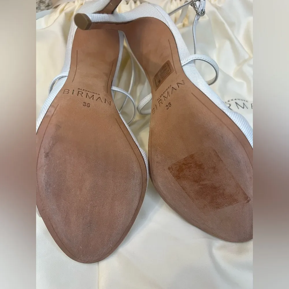 NEW ALEXANDRE BIRMAN Clarita 100 Satin Bridal Sandals Size 6 Wedding - Image 9