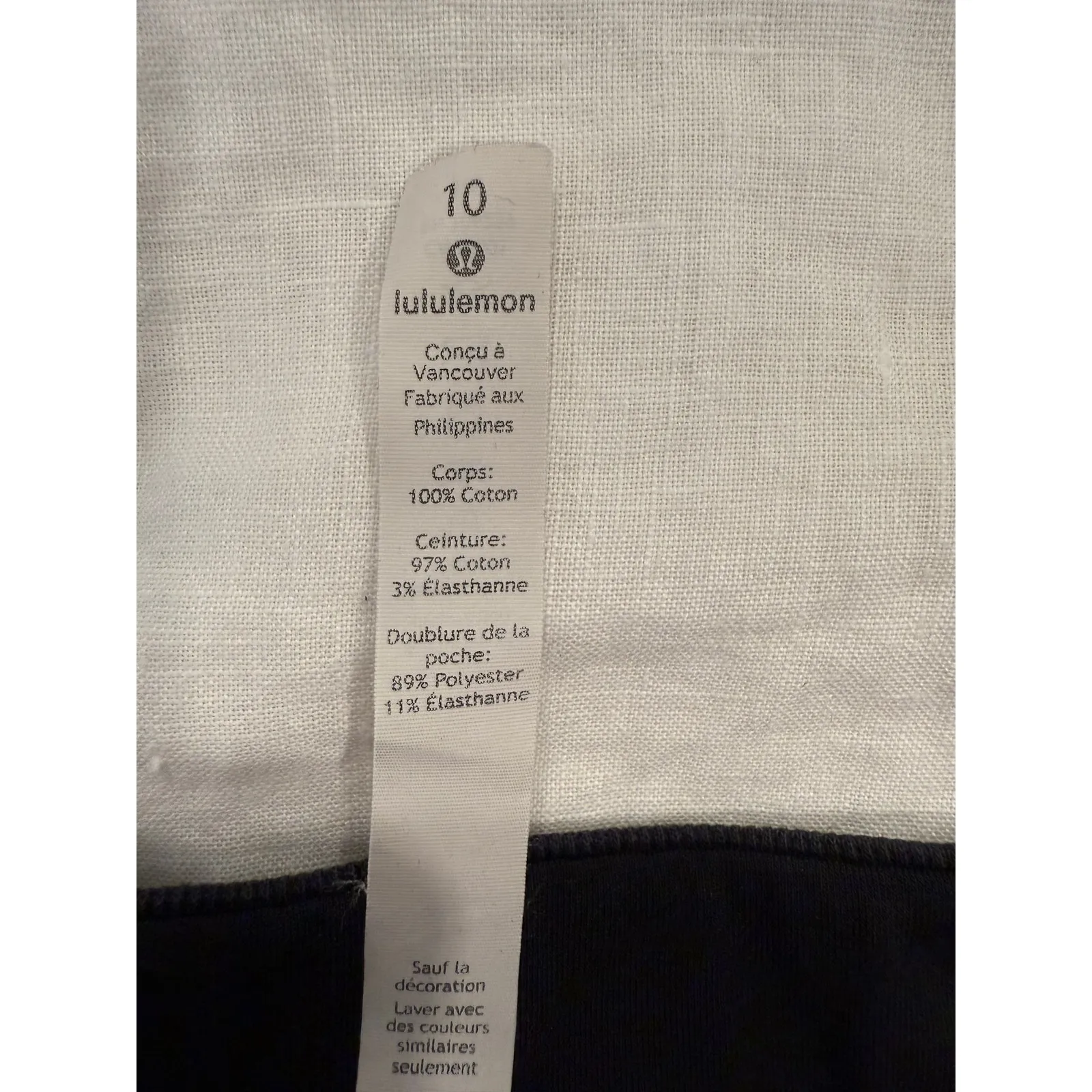 Lululemon Mid Rise Pull On Drawstring Jogger Pants Black Women's Size 10 - Image 11