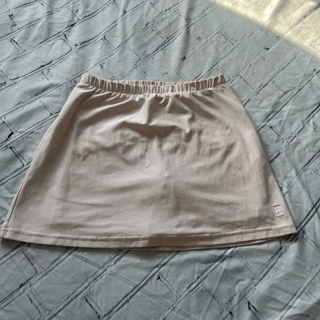 Nike Dri-FIT Peach Beige Tennis Mini  Skirt Women’s Small Elastic Waist Athletic - Image 6