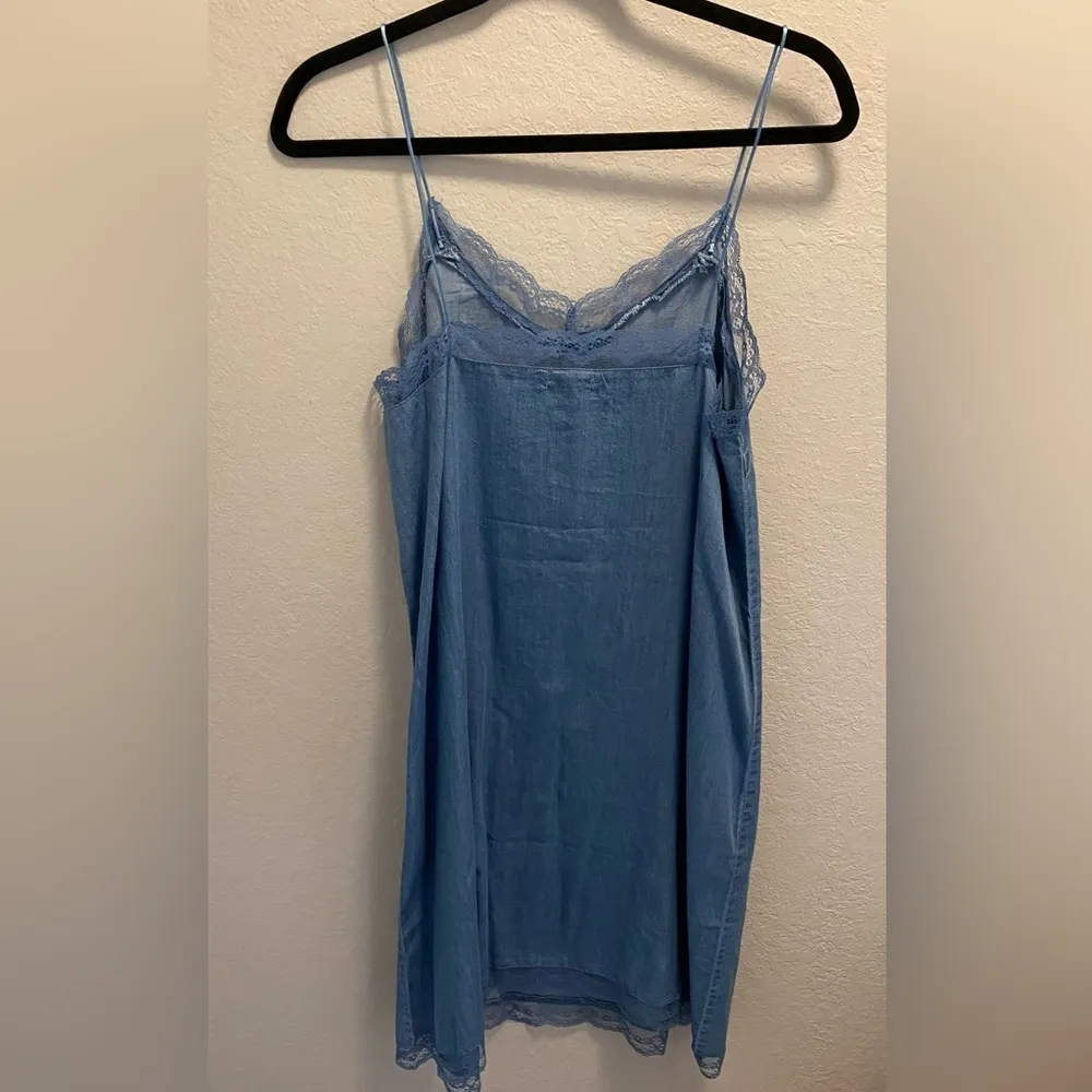 Love, Fire Lace and Chambray Mini Dress - Image 5