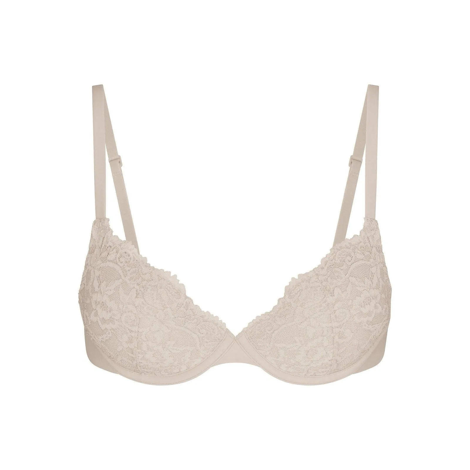 Skims Fits Everybody Lace T-shirt Bra Stone Size 34C - Image 12