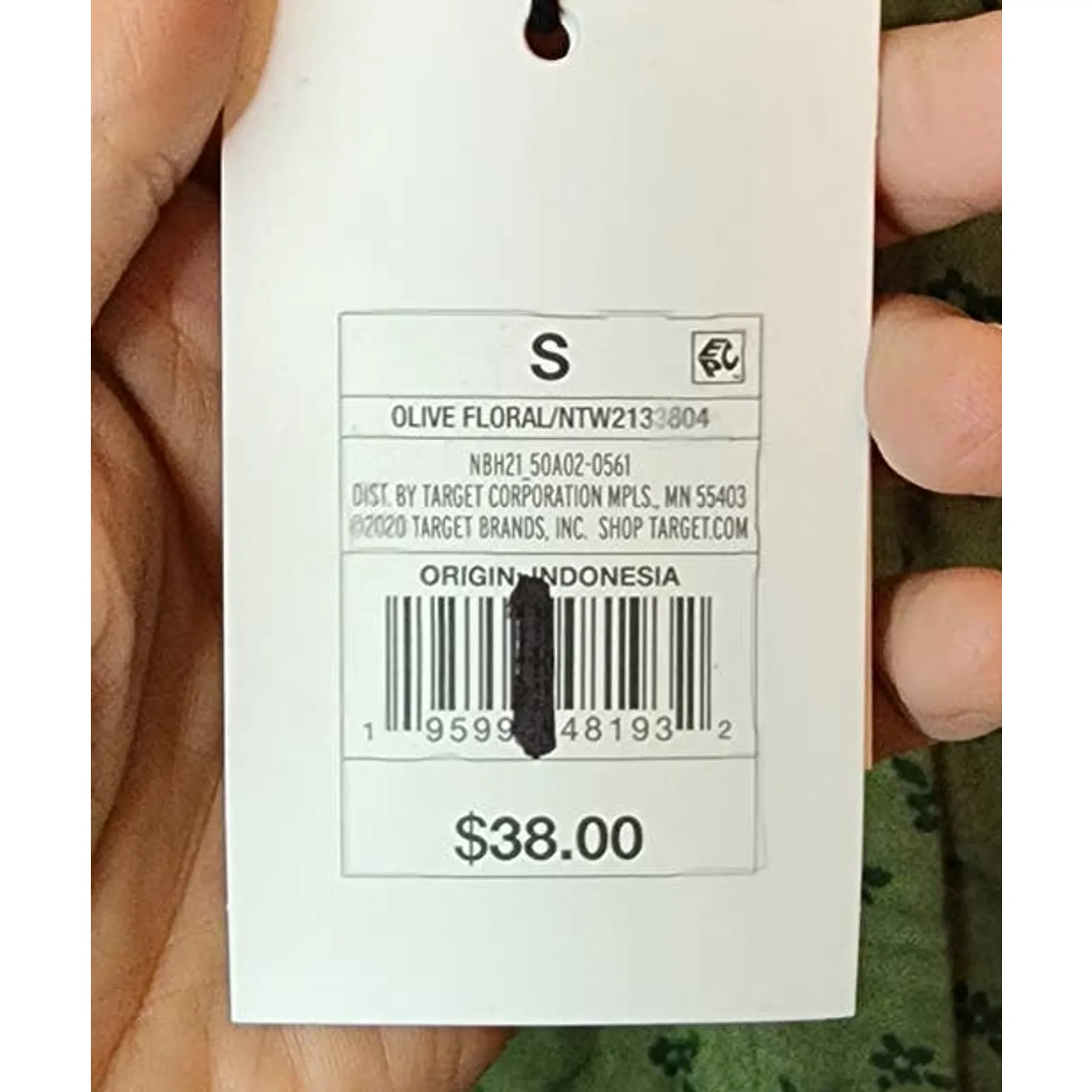 The Nines by HATCH Maternity 3/4 Sleeve Jumpsuit Floral Olive Green Small NEW - Image 6