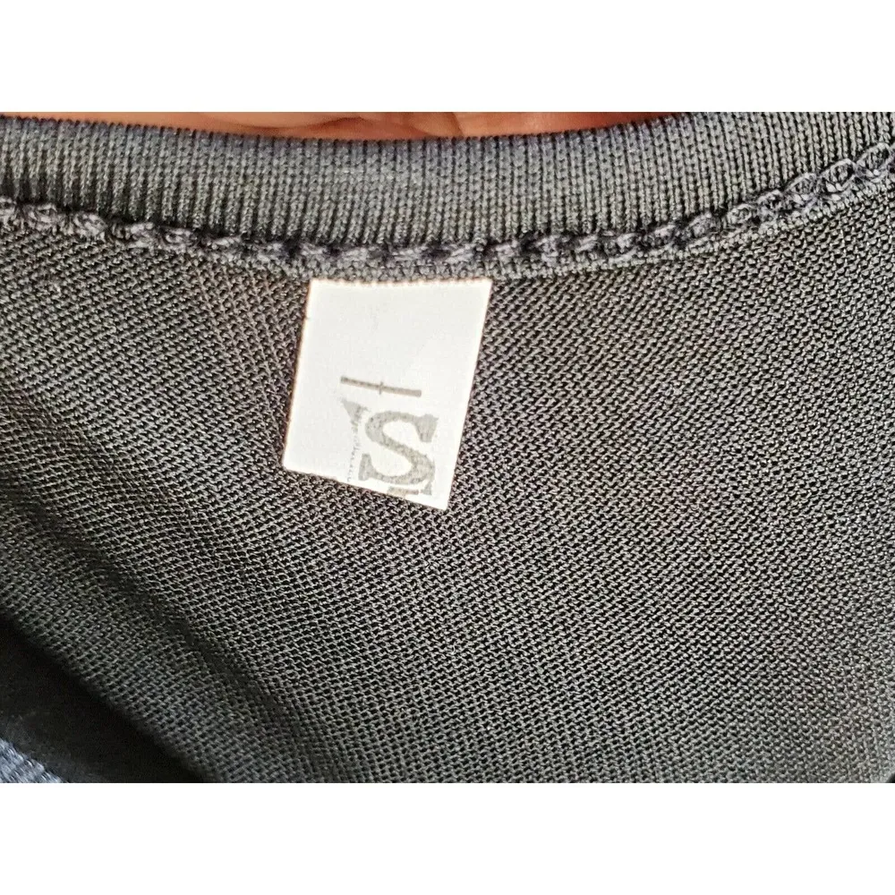 Black & White Floral Women's Polyester Round Neck Short Sleeve Long Maxi Dress S - Image 8