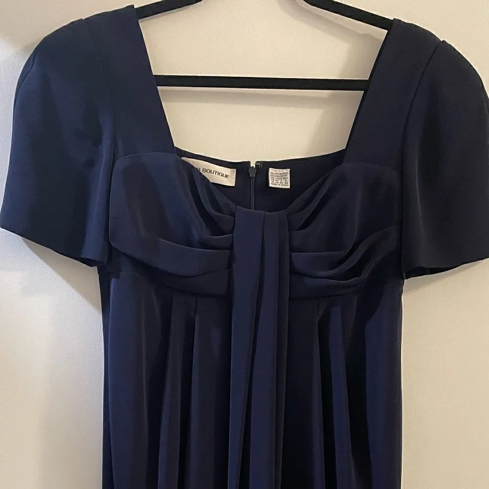 Nipon Boutique Dress Little Navy blue Cocktail Dress, Vintage Elegant Size 10 - Image 5