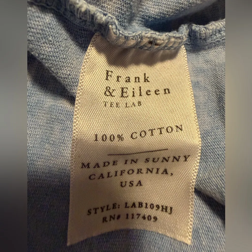 Frank & Eileen $125 Aiden Vintage Muscle Tee Shirt Heritage Jersey MINERAL BLUE - Image 7