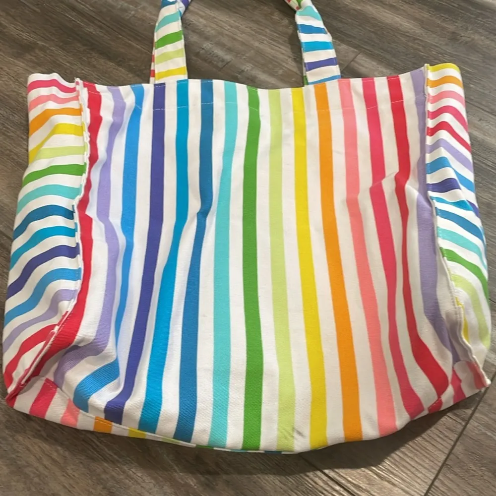 Rainbow beach tote White - Image 4