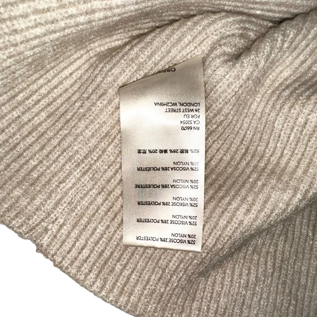 Free People Softly Structured Turtleneck Ribbed Knit Tunic Sweater MEDIUM - Image 7