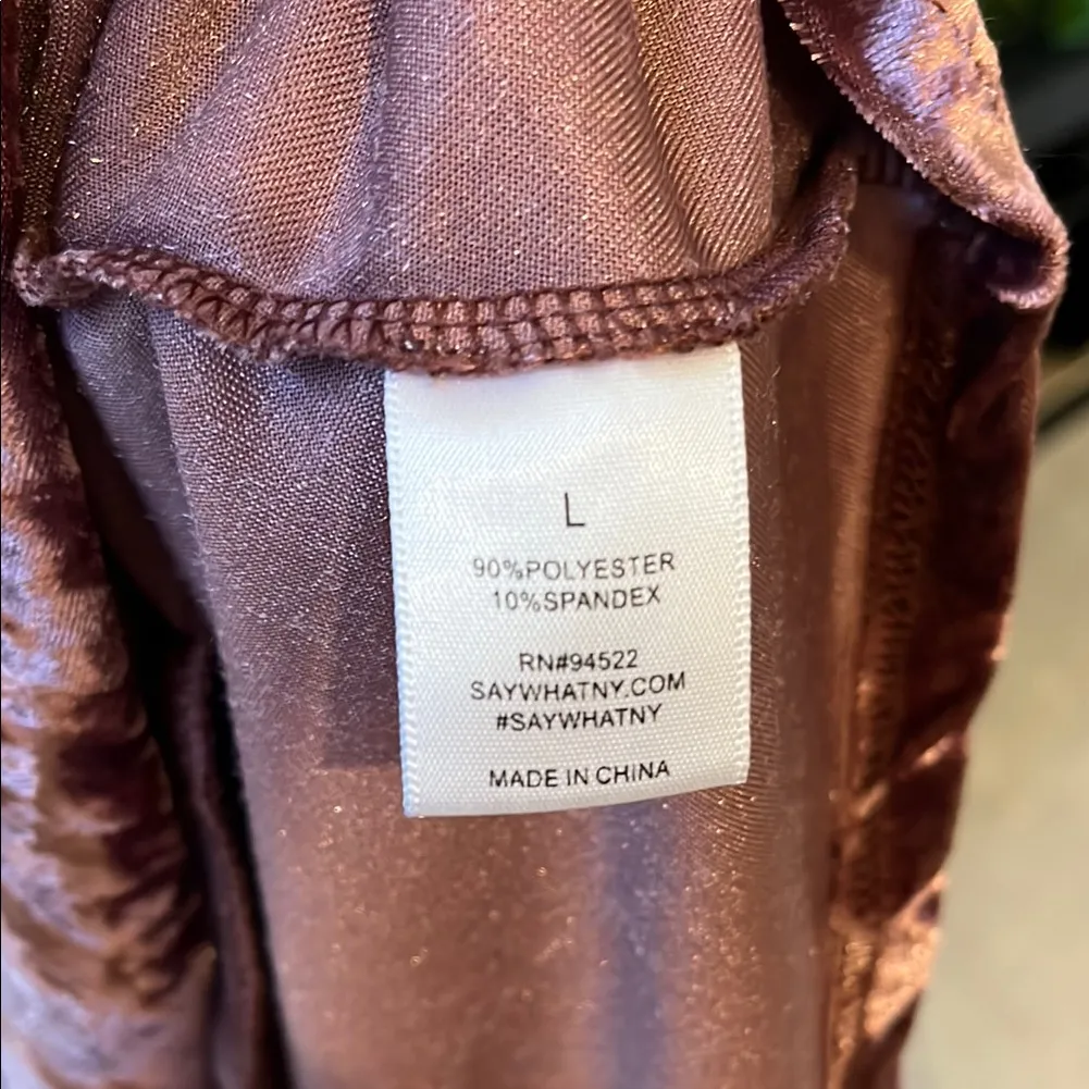 Say What? Burgundy Velvet Round Neck Short Sleeve above knee dress - Image 4