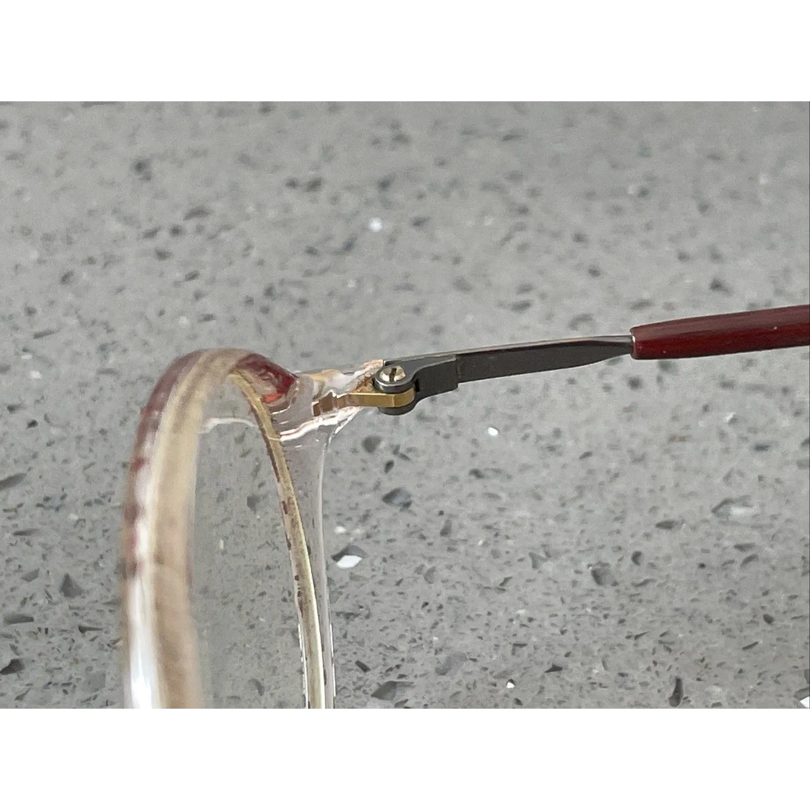 SILHOUETTE SPX M1879 /20 605 Burgundy Clear Eyeglasses FRAMES ONLY 50 - Image 8