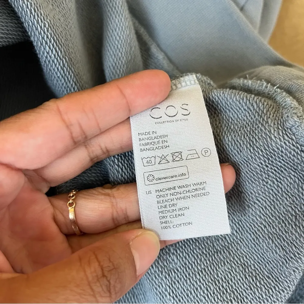 COS Grey Breast Pocket Hoodie - Image 9