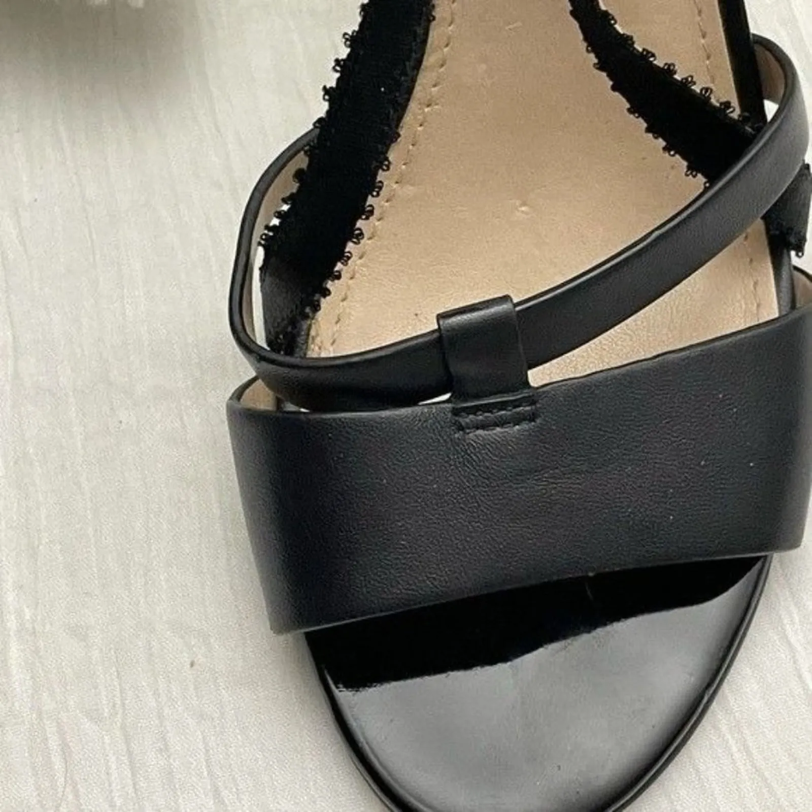 French Connection Nava Black Strappy Heel US 8.5 - Image 3