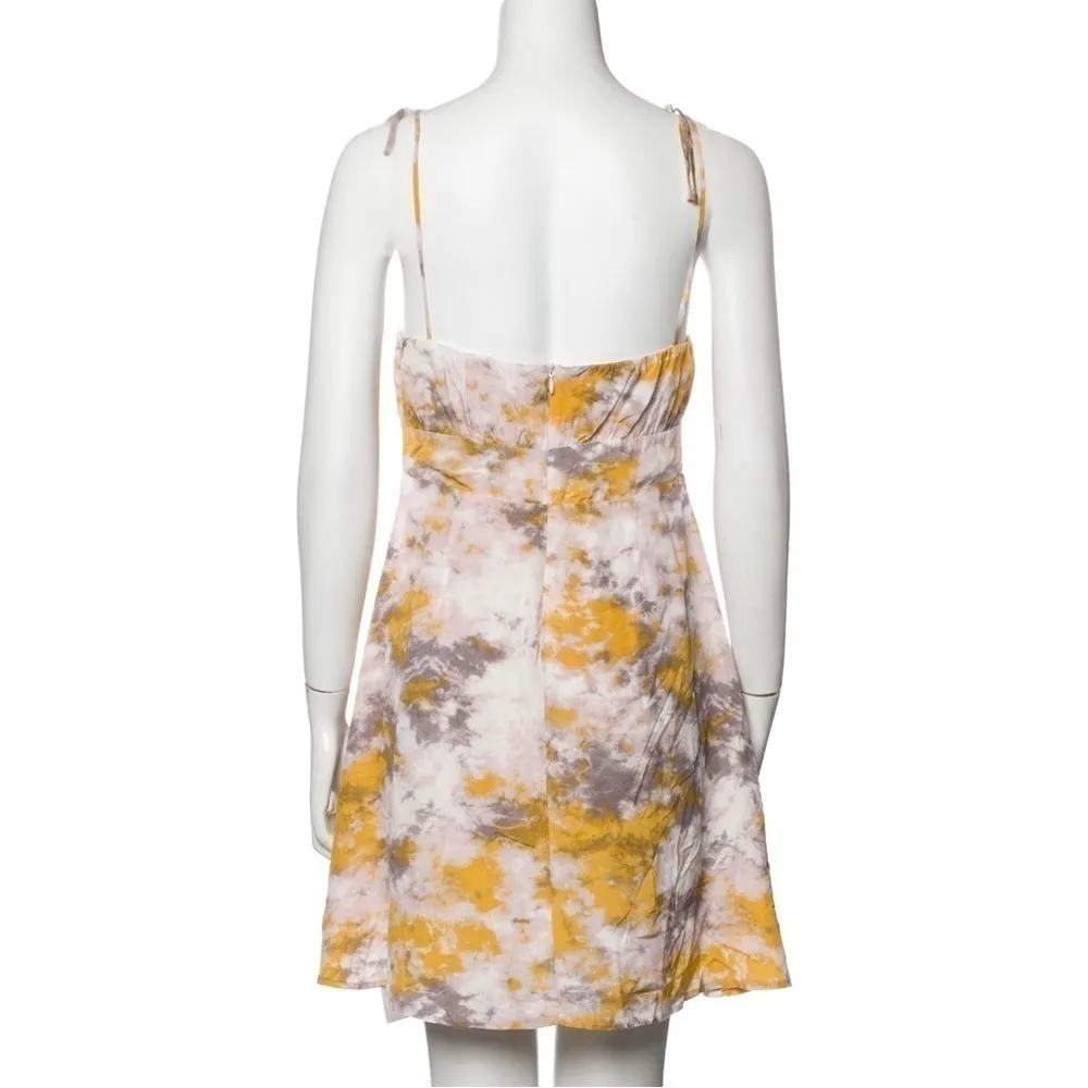 ASTR THE LABEL yellow tie dye mini dress size M EUC - Image 2