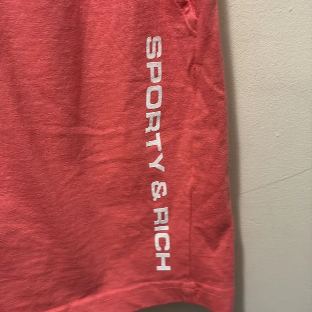 NWOT Sporty &‎ Rich Bold Logo gun short cotton candy XS Pink - Image 5