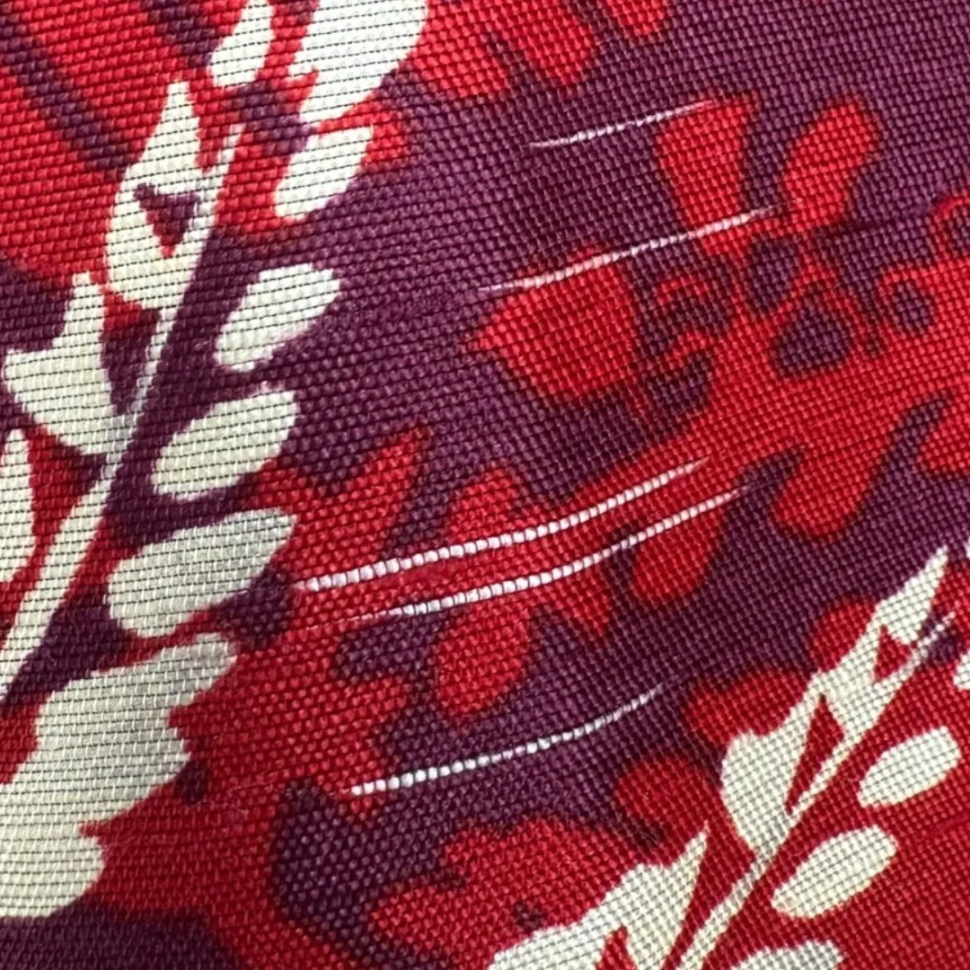 Talbots Women's Paisley Floral Silk A-Line Wrap Skirt Red Burgundy Sz 8 Feminine - Image 11