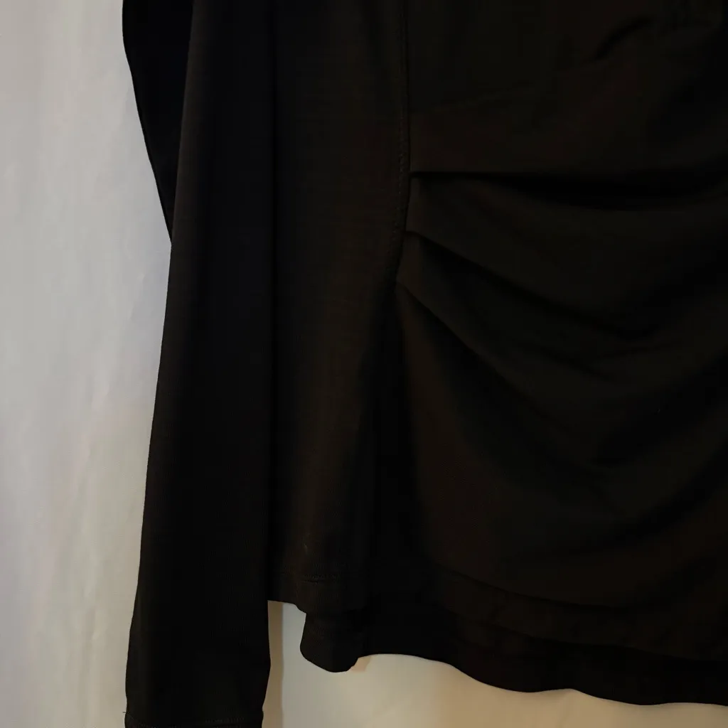 ATHLETA Black Pacifica Wrap Front Athletic Outdoor UPF 50 Top Size S - Image 7