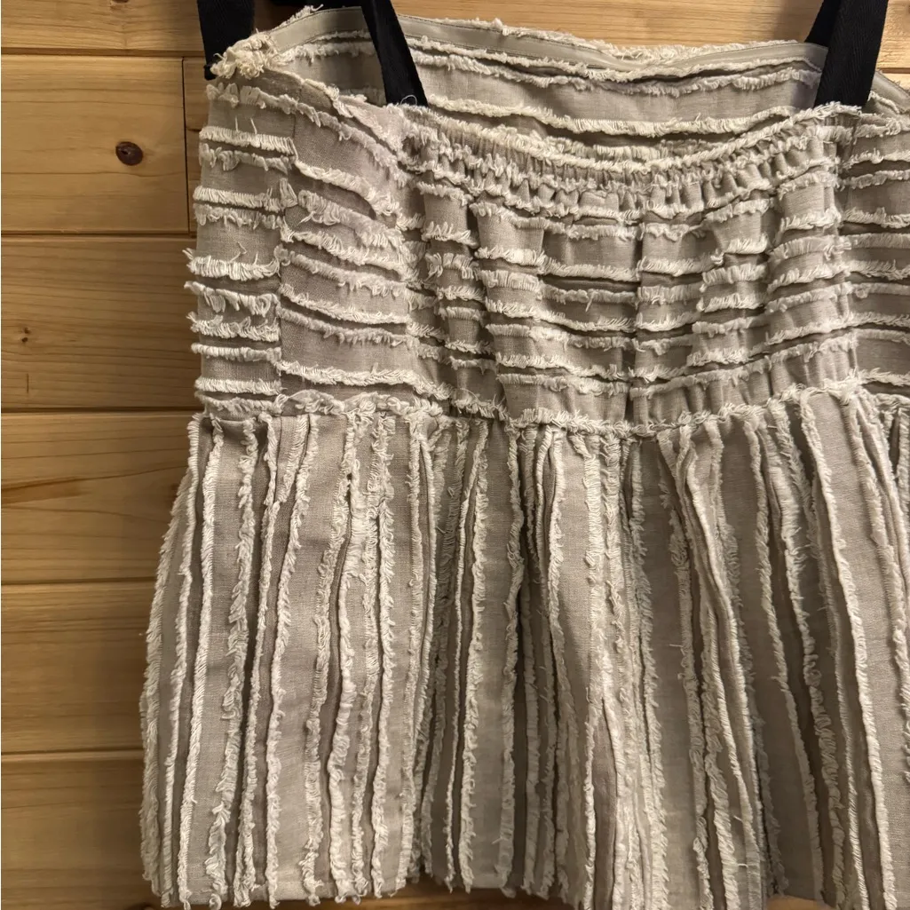 Maeve Anthropologie Size Medium Soeil Babydoll Ribbon Sleeve Cotton Tank Top - Image 7