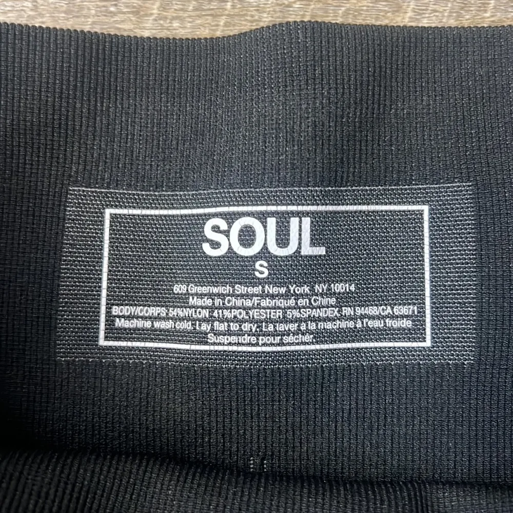 Soul by SoulCycle Black & Grey Camo Seamless Leggings Size Small - Image 3