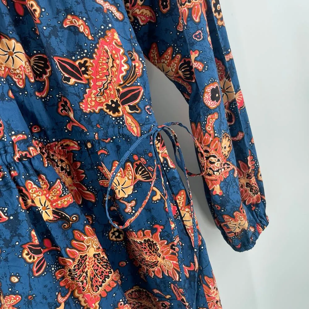 A.L.C. Myra Dress Size 6 Pockets Cinch Waist Ties Designer Luxury 100% Cotton - Image 13