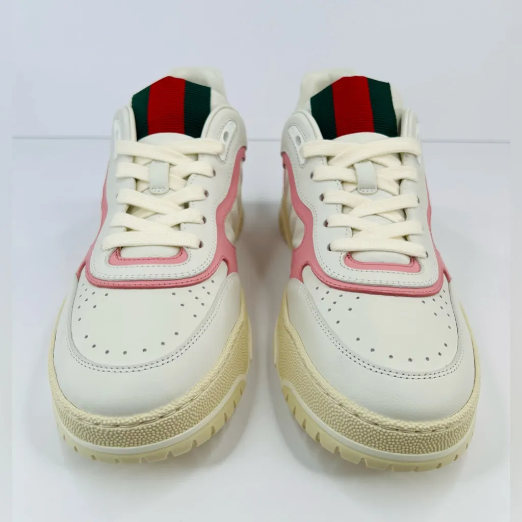 Gucci Re Web Ace Women Sylvie Logo Leather Low Top Sneakers Size EU 40 - Image 7