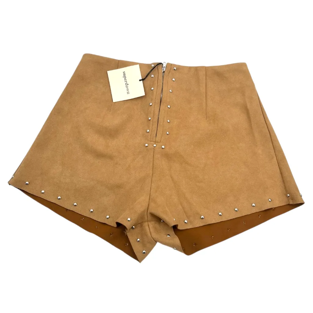 NWT SUPERDOWN Revolve Deanna faux Suede Studded Short - Image 4