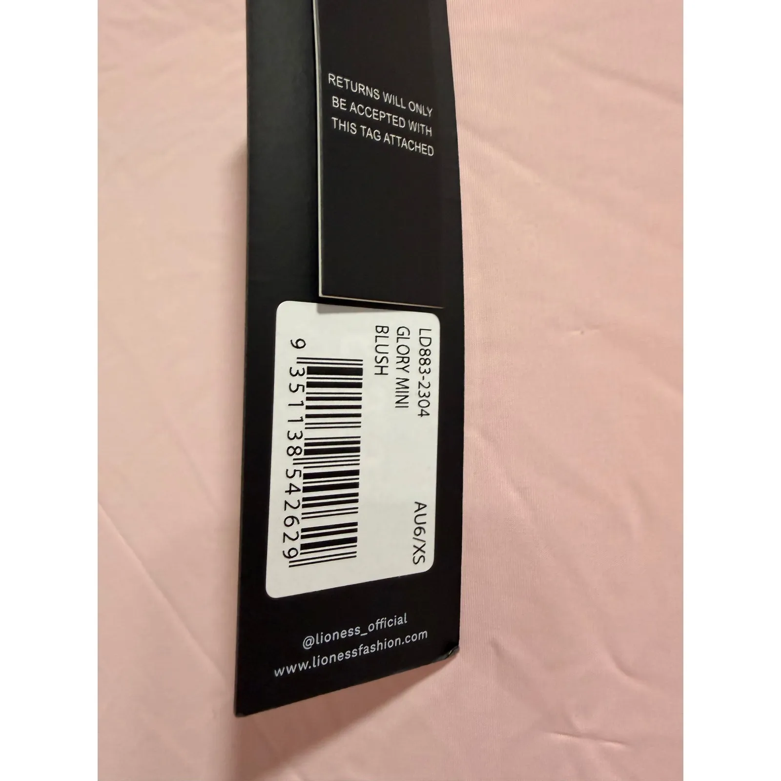 LIONESS Glory Mini Dress Blush Pink Romantic Bodycon Rose Stretch NWT XS - Image 3