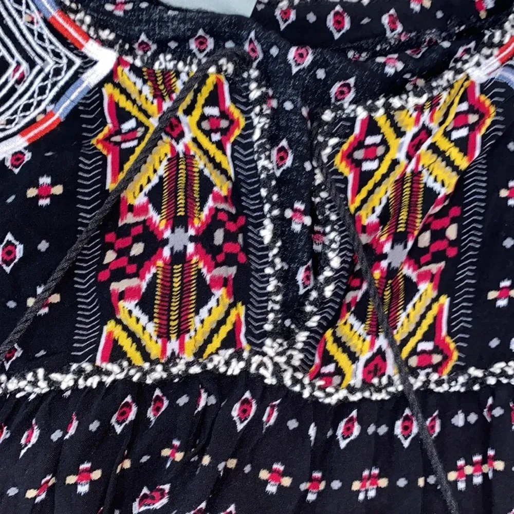 MAEVE ANTHROPOLOGIE boho embroidered top size small - Image 7