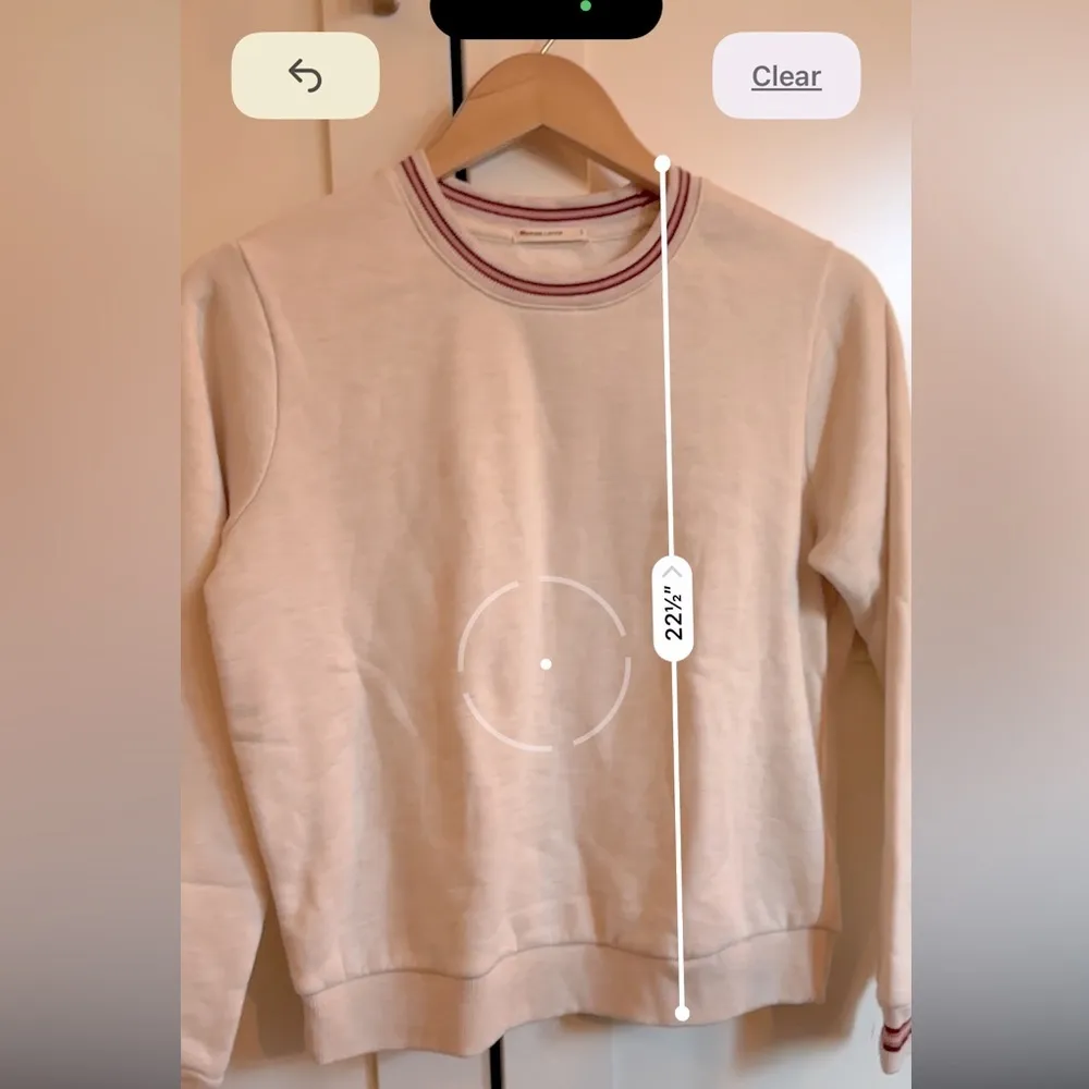 Marine Layer Crewneck Sweatshirt, oatmeal color, size XS comfy casual minimalist - Image 6