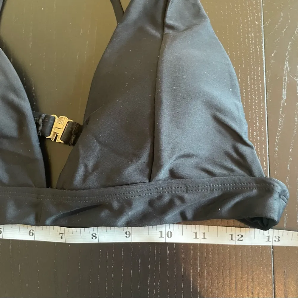 New Boutique Black bikini minimalist emo goth high waist size medium witchy - Image 4